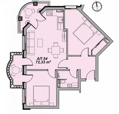 Снимка 2 — Тристаен апартамент в Бургас, к.к. Слънчев бряг