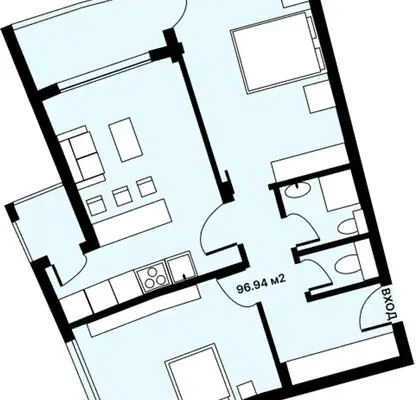 Снимка 3 — Тристаен апартамент в Бургас, к.к. Слънчев бряг
