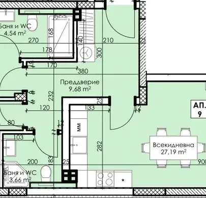 Снимка 4 — Тристаен апартамент в Пловдив, Асенов