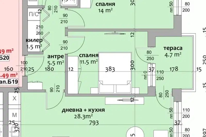 3-bedroom apartment in Oblast Stara Zagora, Kazanlyk