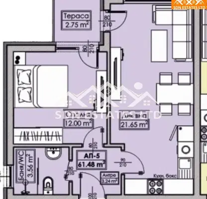 Photo 4 — 2-bedroom apartment in Oblast Stara Zagora, Kazanlyk
