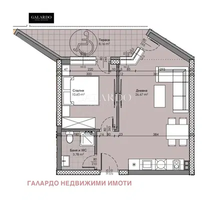 Снимка 4 — Двустаен апартамент в Пловдив, Христо Смирненски