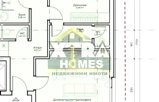 Тристаен апартамент в с. Бистрица