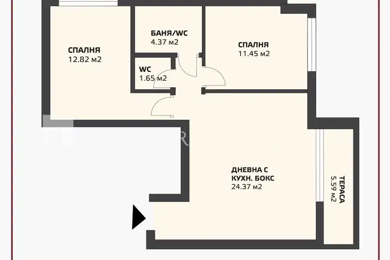 3-bedroom apartment in Sofia, Levski G