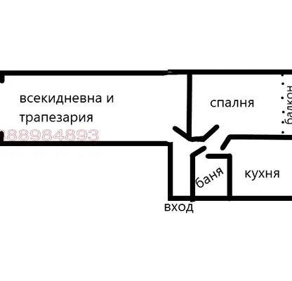 Снимка 2 — 3-стаен апартамент в Люлин 3 с паркинг и асансьор