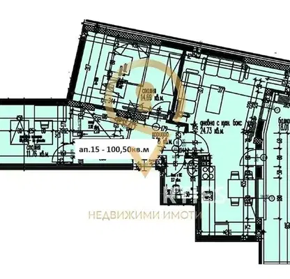 Снимка 2 — Тристаен апартамент с тераса в нова сграда в Аспарухово, Варна