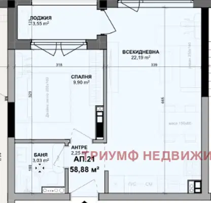 Снимка 5 — Двустаен апартамент с тераса в кв. Изгрев, Варна