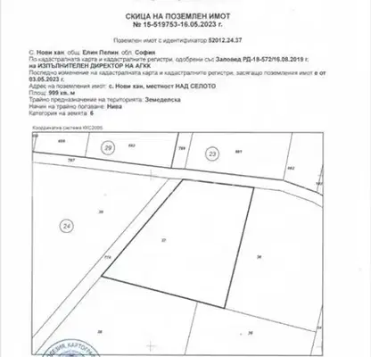 Photo 2 — Plot in област София, Novi Han