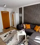 Луксозен двустаен апартамент с просторна тераса в Сарафово