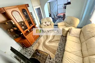 Обзаведен тристаен апартамент с остъклена тераса в Чаталджа