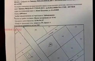 Парцел в Шумен, с. Илия Блъсково