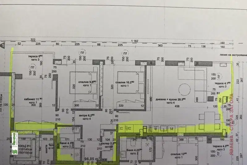 4-bedroom apartment in Stara Zagora, Ayazmoto