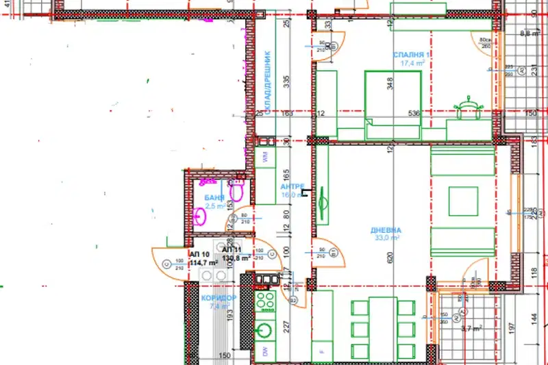 4-bedroom apartment in Sofiya, Hadji Dimityr