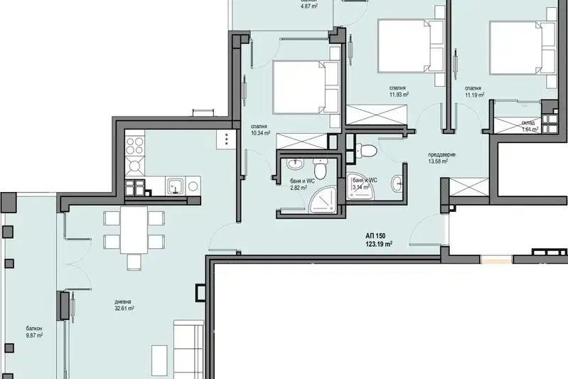 4-bedroom apartment in Sofiya, Levski G