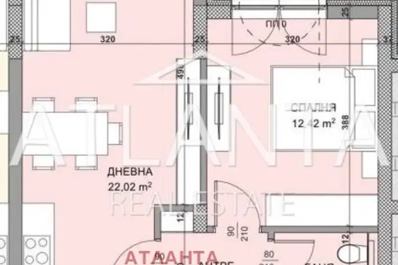 Двустаен апартамент в Кайсиева ина