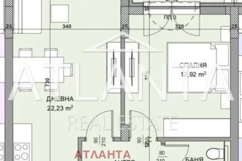 2-bedroom apartment in Кайсиева ина
