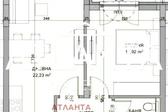 Двустаен апартамент в Кайсиева ина