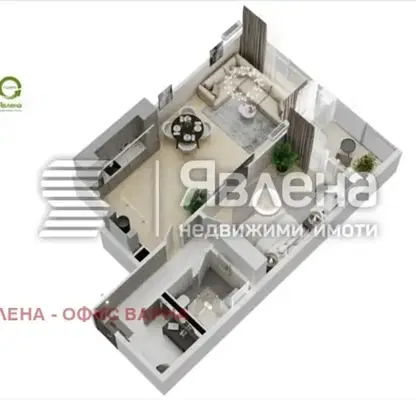 Снимка 2 — Двустаен апартамент в Кайсиева ина
