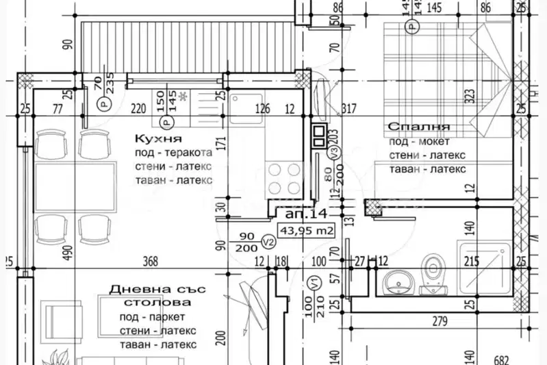 2-bedroom apartment in Varna, Asparuhovo