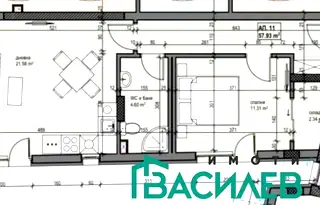 Двустаен апартамент с двор в нова сграда в Банишора, София