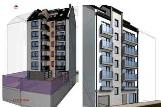 Двустаен апартамент с изложение изток/запад в Банишора, София