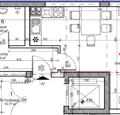 Photo 2 — Spacious 2-room apartment with functional layout in Banishora, Sofia