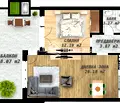 Снимка 3 — Двустайно жилище с модерна архитектура в кв. Беломорски, Пловдив