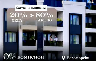 Двустайно жилище с модерна архитектура в кв. Беломорски, Пловдив