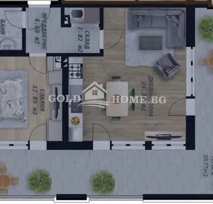 Photo 5 — 2-bedroom apartment in Plovdiv, Belomorski