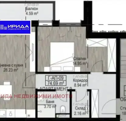 Photo 2 — 2-bedroom apartment in Sofiya, Boyana