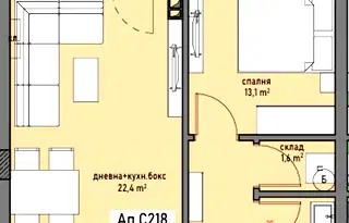 Двустаен апартамент в Бургас, Братя Миладинови