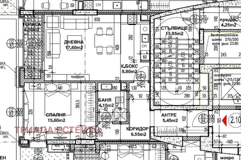 2-bedroom apartment in Burgas, Bratya Miladinovi