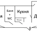 Снимка 4 — Двустаен апартамент в София, Център