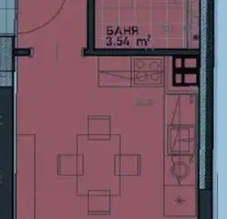 Снимка 2 — Двустаен апартамент в Център, София с ново строителство