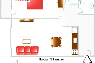 Двустаен апартамент с южно изложение в кв. Чайка, Варна