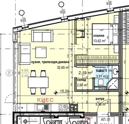 Photo 2 — 2-bedroom apartment in Sofiya, Dragalevci