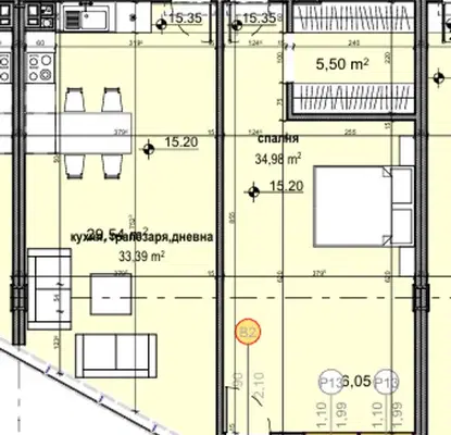 Photo 3 — 2-bedroom apartment in Sofiya, Dragalevci