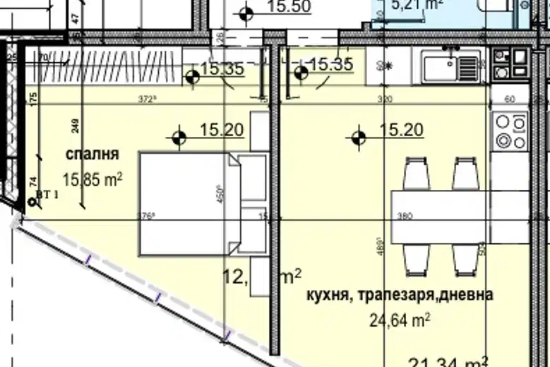 2-bedroom apartment in Sofiya, Dragalevci