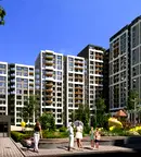 Двустаен апартамент с тераса в модерен комплекс в Гагарин, Пловдив