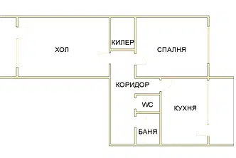 Двустаен панелен апартамент с две тераси в Хаджи Димитър, София