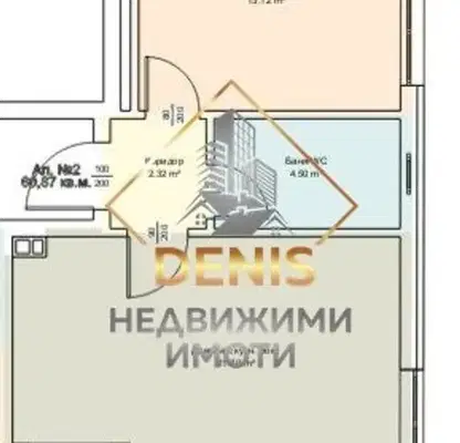 Снимка 2 — Двустаен апартамент в Христо Ботев, Варна с асансьор