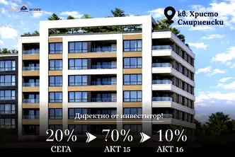 Двустаен апартамент с високи тавани в кв. Христо Смирненски, Пловдив