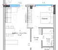 Снимка 2 — Двустаен апартамент с тераса в нова сграда до Гребна база, Пловдив