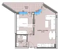 Снимка 2 — Двустайно жилище с голяма тераса в кв. Христо Смирненски, Пловдив
