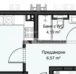 Снимка 3 — Слънчев двустаен апартамент с южно изложение в Христо Смирненски, Пловдив
