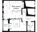 Снимка 2 — Светъл двустаен апартамент с тераса в Христо Смирненски, Пловдив