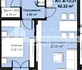 Снимка 2 — Двустаен апартамент с френски прозорци в Христо Смирненски, Пловдив