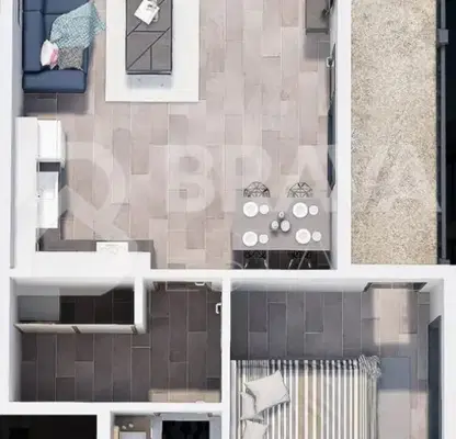 Снимка 5 — Просторен двустаен апартамент с тераса в кв. Христо Смирненски, Пловдив