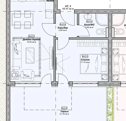 Photo 2 — 2-bedroom apartment in Varna, Izgrev