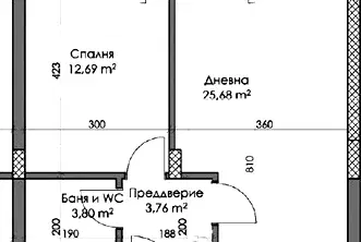 Двустаен апартамент с тераса в нова сграда в Каменица 2, Пловдив